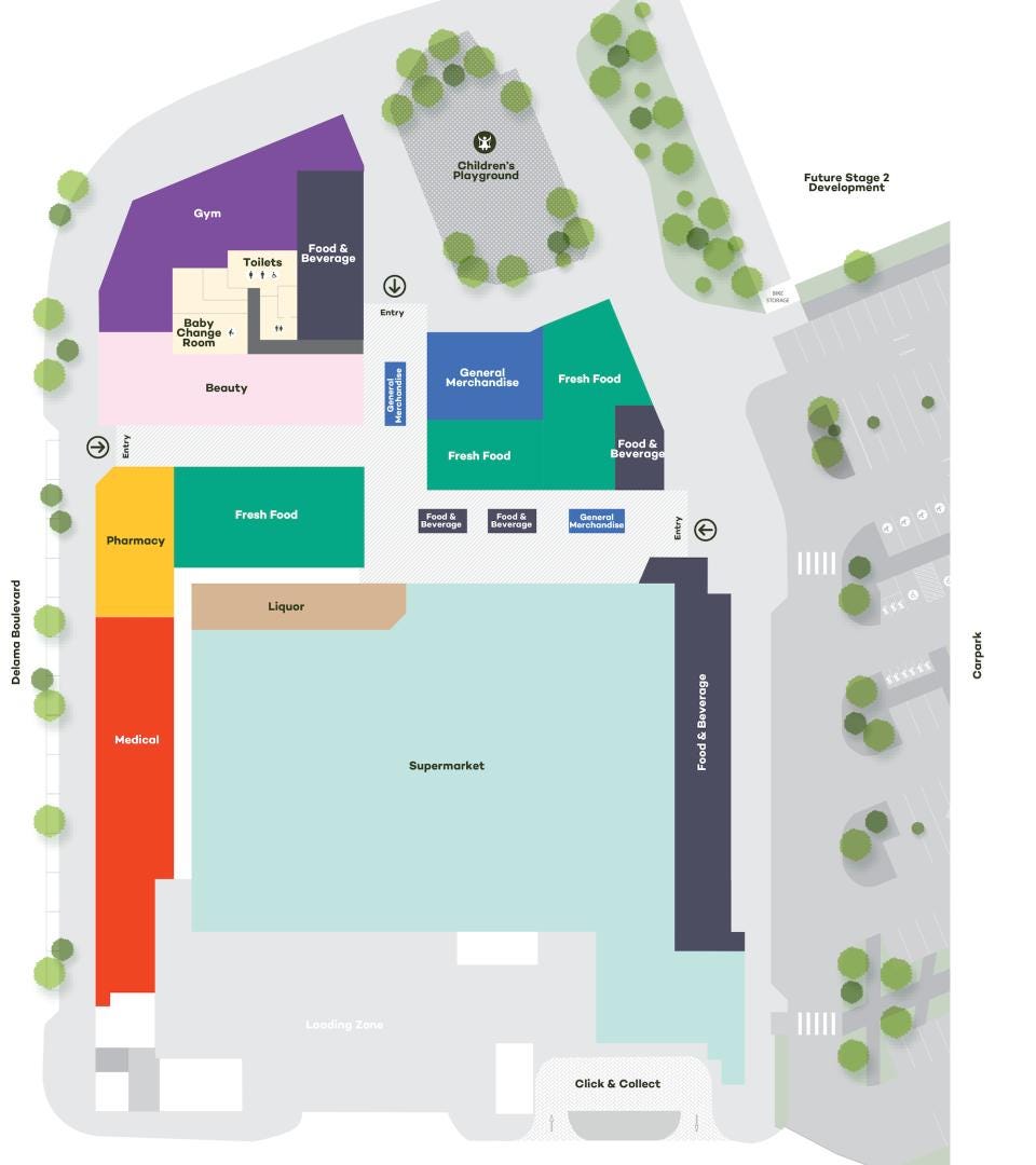 Mambourin Marketplace floor plan